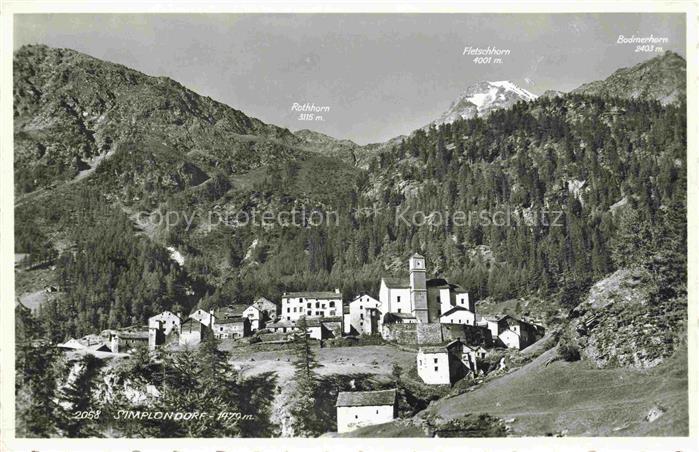 Simplon Dorf Simplondorf VS Panorama