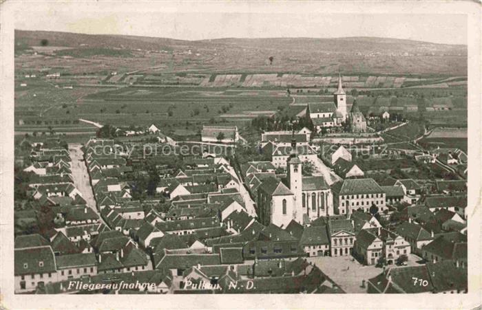 Pulkau Weinviertel Niederoesterreich AT Fliegeraufnahme