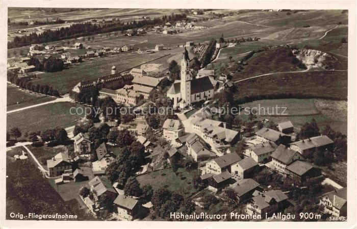 Pfronten Ostallgaeu Bayern Fliegeraufnahme