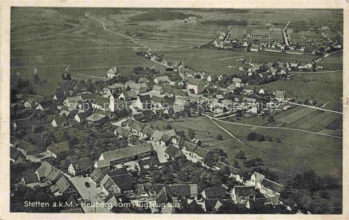 Stetten am kalten Markt Heuberg BW Fliegeraufnahme
