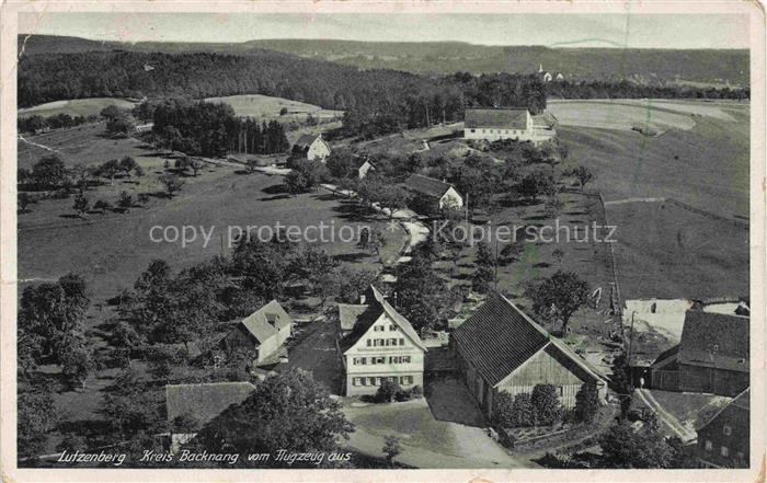 Lutzenberg Althuette Rems-Murr-Kreis BW Fliegeraufnahme