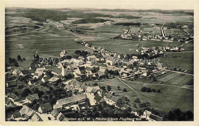 Stetten am kalten Markt Heuberg BW Fliegeraufnahme