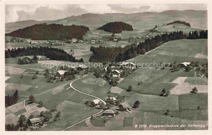 Haltenegg 1040m Thun Heiligenschwendi BE Fliegeraufnahme