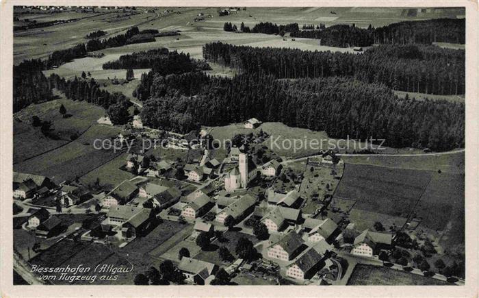 Biessenhofen Ostallgaeu Bayern Fliegeraufnahme