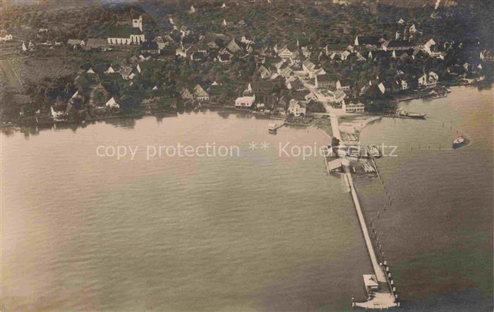 Immenstaad Bodensee BW Hochwasser Fliegeraufnahme