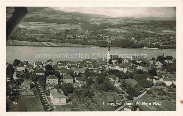 Poechlarn Niederoesterreich AT Fliegeraufnahme