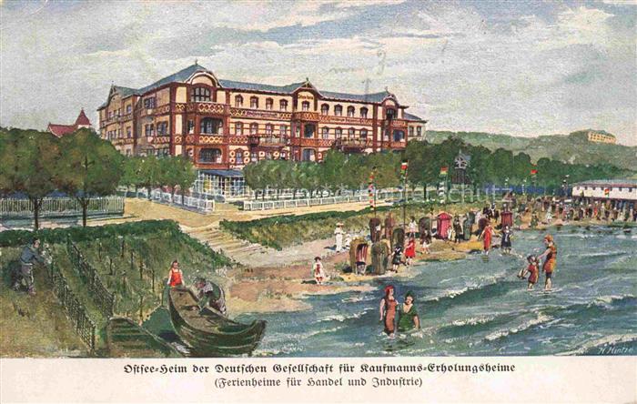 AHLBECK HERINGSDORF Insel Usedom Ostseebad Ostseeheim der Dt Gesellschaft fuer K