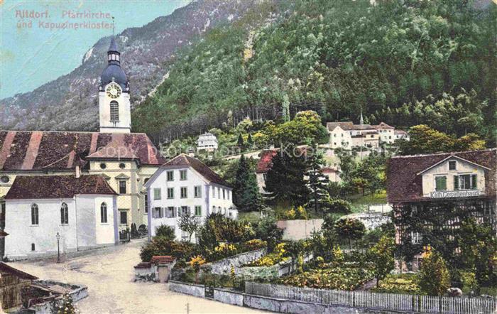 Altdorf  UR Pfarrkirche und Kapuzinerkloster