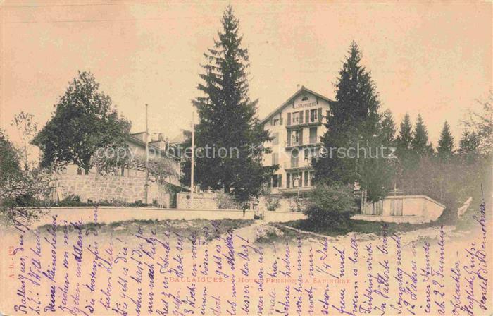 Ballaigues ORBE VD Hotel Pension Sapiniere