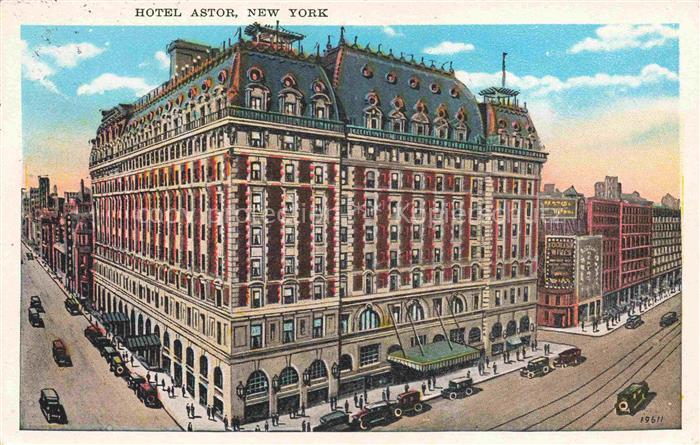 NEW YORK City USA Hotel Astor