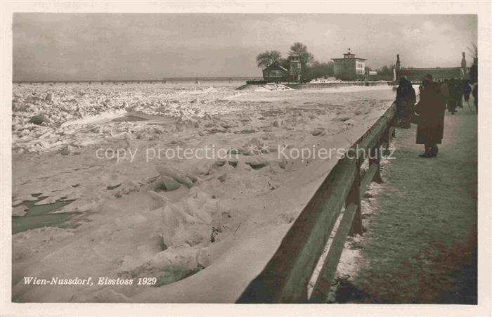 Nussdorf WIEN AT Eisstoss 1929