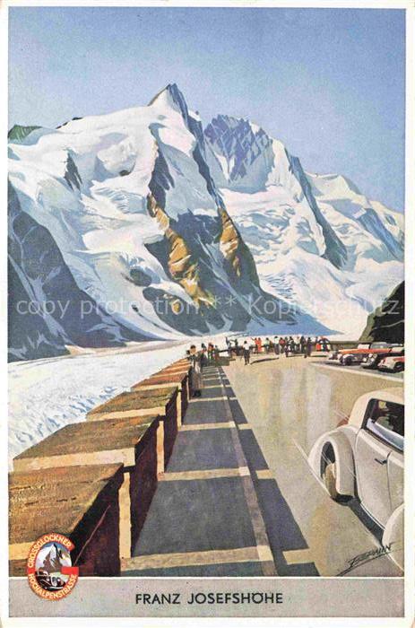 Grossglockner Gross-Glockner 3798m Kaernten AT Hochalpenstrasse Franz Josefshoeh