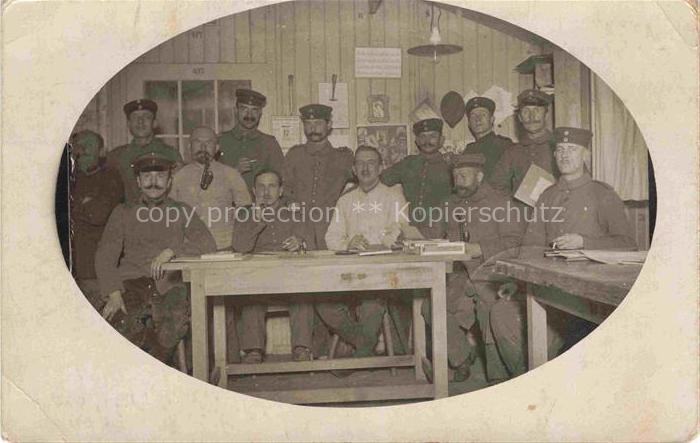 Oberhofen  Oberhoffen-sur-Moder Alsace 67 Bas-Rhin Soldatengruppe in ihre Stube