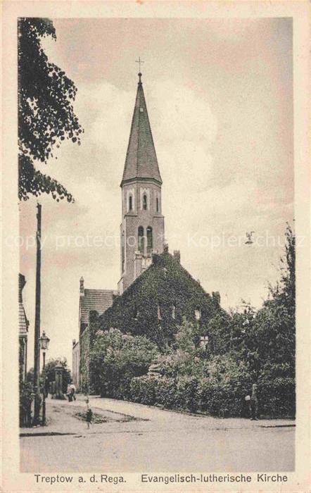 Treptow Rega Trzebiatow Pommern PL Ev luth Kirche