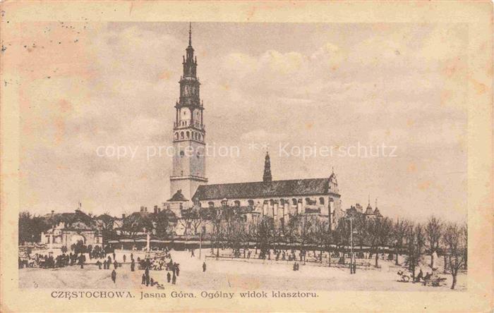CZESTOCHOWA Tschenstochau PL Jasna Gora Ogolny widok klasztoru