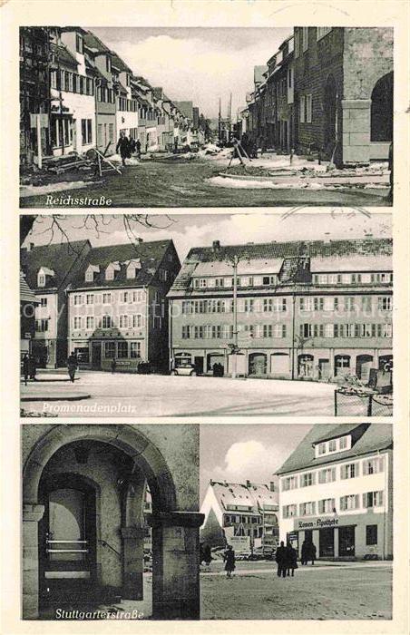 FREUDENSTADT BW Reichsstrasse Promenadenplatz