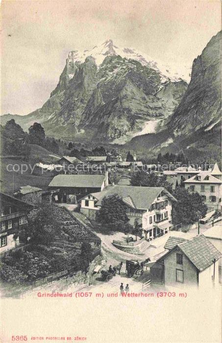 Grindelwald BE mit Wetterhorn