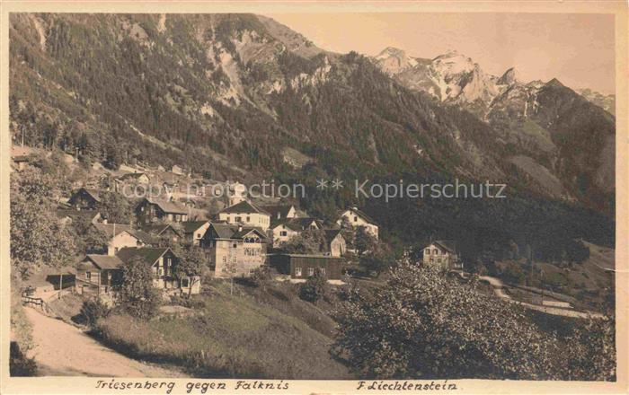 Triesenberg Liechtenstein FL mit Falknis