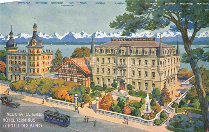 Neuchatel NE Hotel Terminus et Hotel des Alpes
