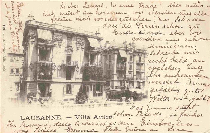 LAUSANNE VD Villa Attica