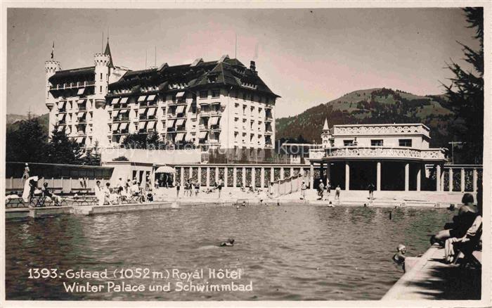 Gstaad Saanen BE Royal Hotel Winter Palace und Schwimmbad