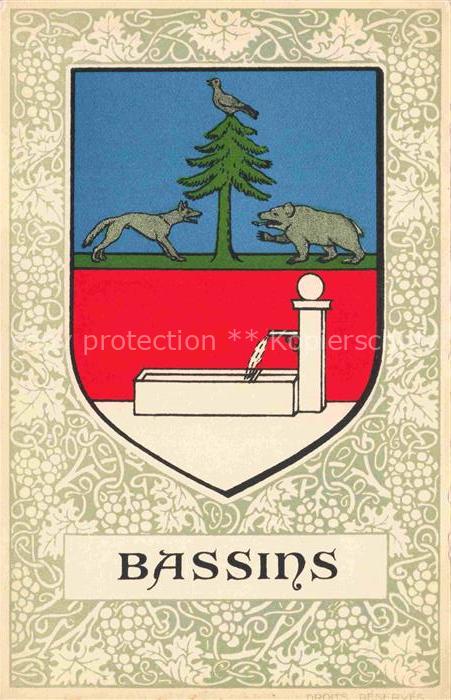 Bassins NYON VD Wappen