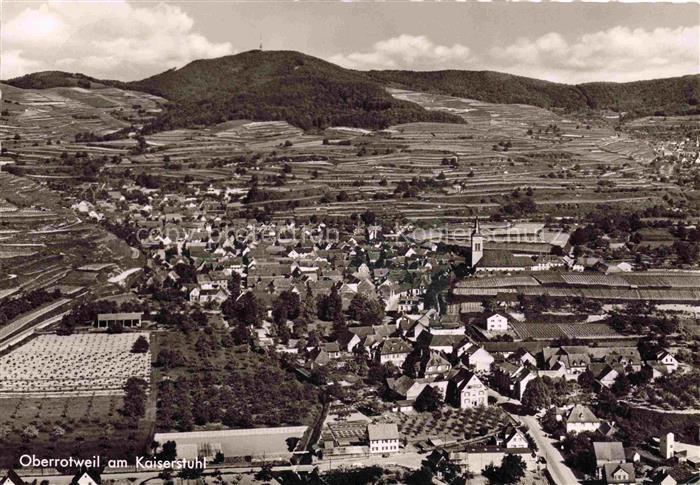 Oberrotweil Vogtsburg Kaiserstuhl BW Fliegeraufnahme