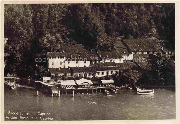 Caprino Lugano TI Ancien Restaurant Fliegeraufnahme