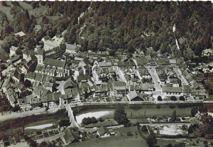 St Ursanne Porrentruy JU Fliegeraufnahme