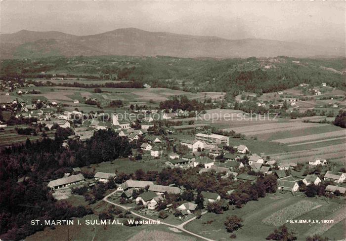St Martin Sulmtal Steiermark AT Fliegeraufnahme