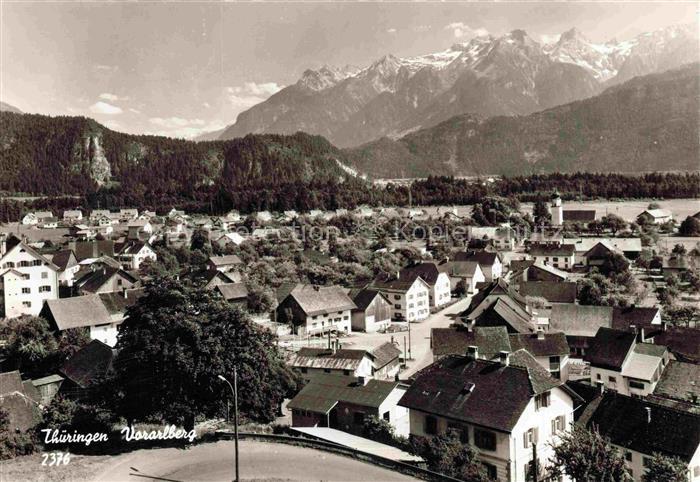 Thueringen im Wolgau Vorarlberg AT Fliegeraufnahme