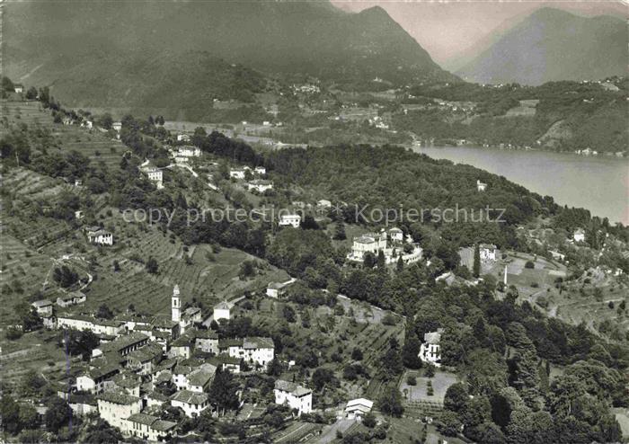 Neggio LUGANO TI Fliegeraufnahme mit Pensione Cal del Sole
