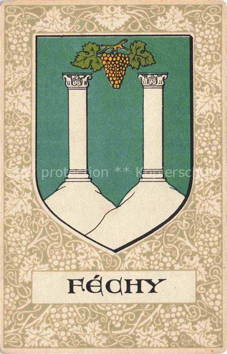 Fechy Aubonne VD Wappen Litho