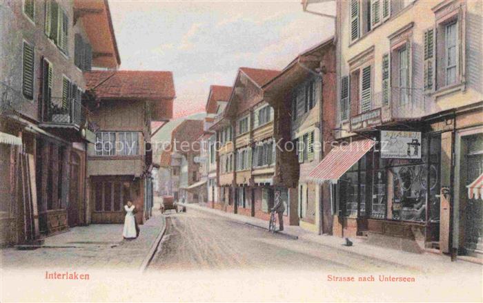 INTERLAKEN BE Strasse nach Unterseen