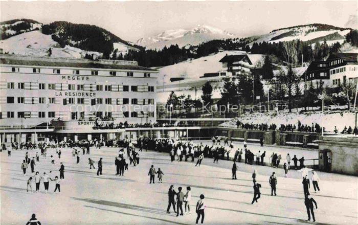 Megeve Bonneville 74 Haute-Savoie Hotel de la Residence Eislaufbahn Wintersportp