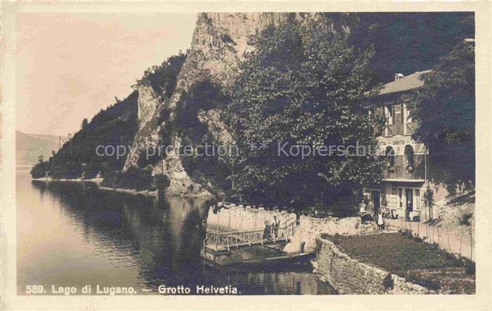 LUGANO Lago di Lugano TI Grotto Helvetia am Luganersee