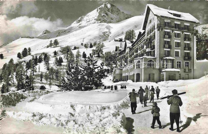 St Moritz  SANKT MORITZ GR Hotel Chantarella Wintersportplatz Alpen