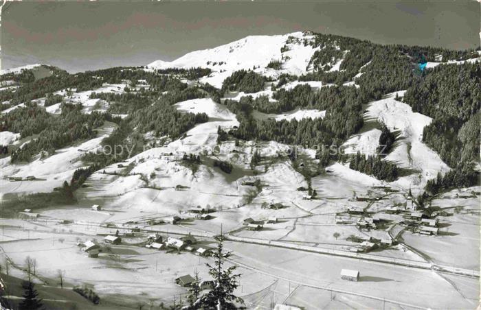 St Stephan Simmental Zweisimmen BE Panorama Barwengen Abfahrt Wintersportplatz A