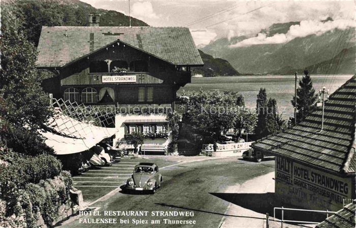 Faulensee Bad Thunersee Niedersimmental BE Hotel Restaurant Strandweg
