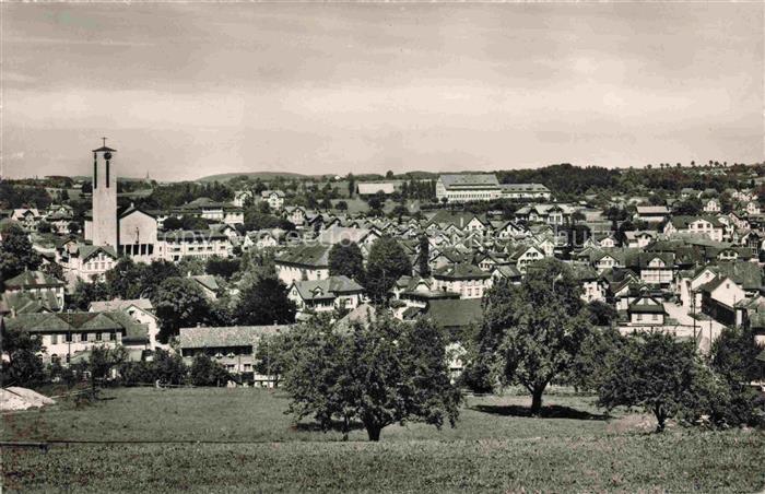 FLAWIL Flawyl SG Ortsansicht mit Kirche