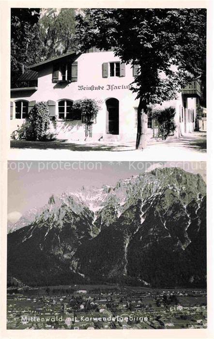 Mittenwald Karwendel Tirol AT Panorama Weinstube Isarluft