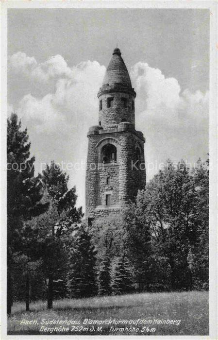 Asch  Boehmen AS Sudetengau CZ Bismarckturm auf dem Hainberg