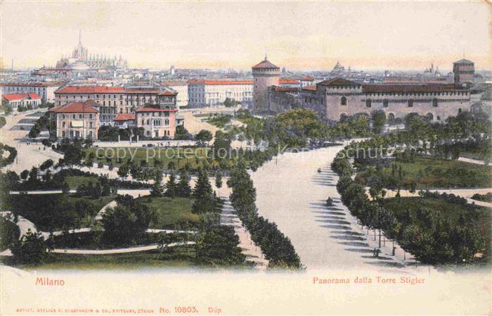 MILANO Mailand IT Panorama dalla Torre Stigler