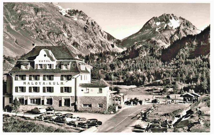 Maloja GR Hotel Maloja Kulm mit Monte del Forno