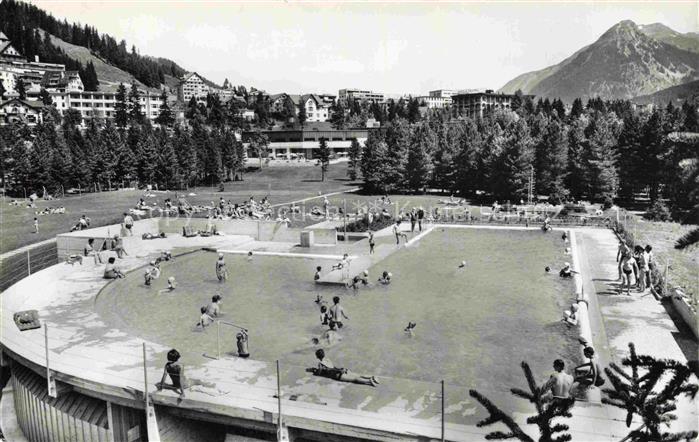 DAVOS GR Freibad Garten- und Hallenbad