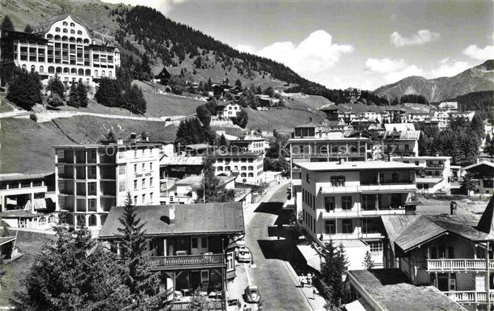 DAVOS GR Teilansicht mit Hotel Guardaval