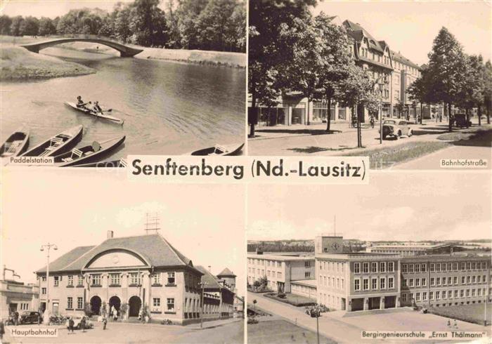 Senftenberg  Niederlausitz Brandenburg Paddelstation Bahnhofstrasse Hauptbahnhof