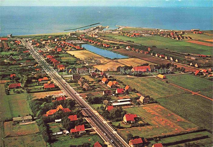 Norddeich  Norden Nordseebad Niedersachsen Fliegeraufnahme