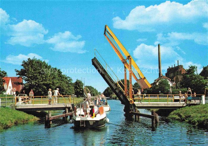 Barssel Cloppenburg Niedersachsen Bruecke ueber den Elisabethfehnkanal bei der T