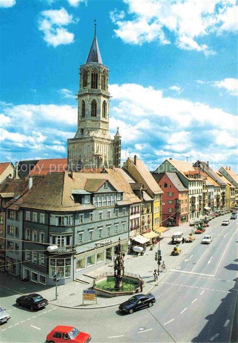 Rottweil Neckar Kapellenturm und Marktbrunnen